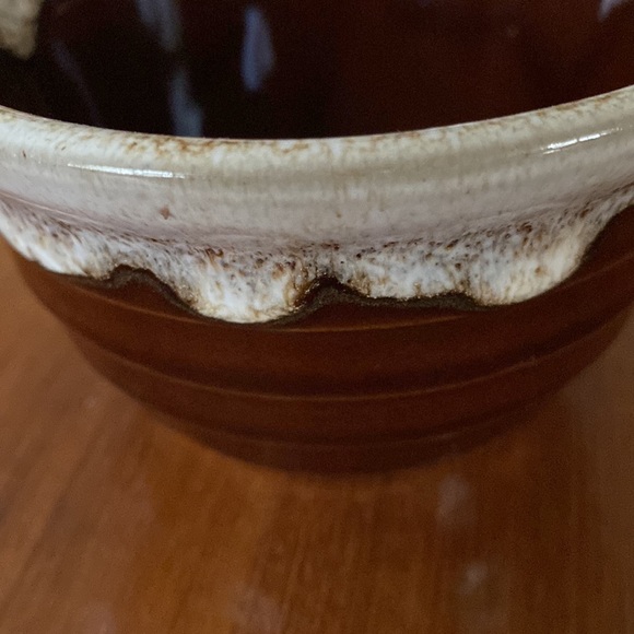 VINTAGE Brown Drip Glaze Bowl Made in USA - Picture 3 of 7